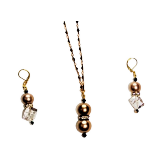 Janet   | Pendant + Earring Set